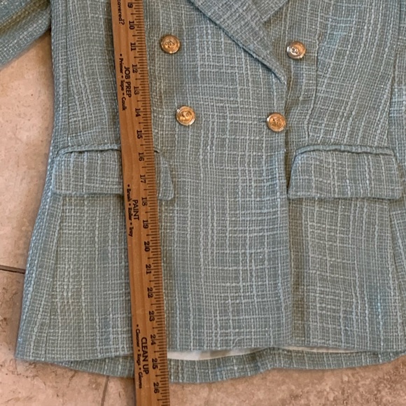 NWOT Sunday Up blazer Mint Green lined jacket sz Medium - Picture 12 of 12